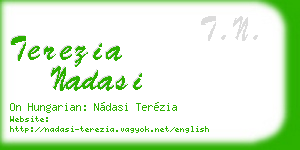 terezia nadasi business card